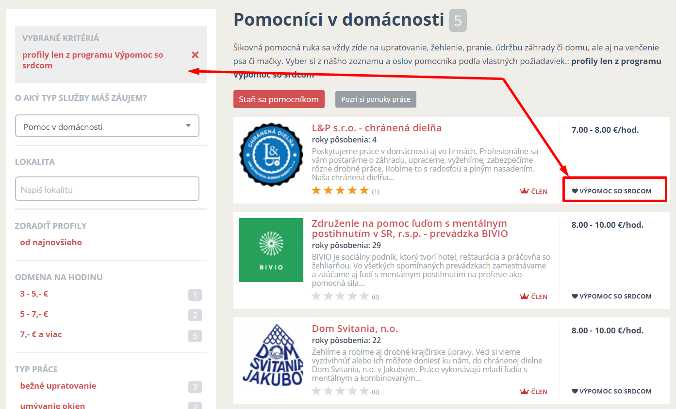 Zoznam profilov Výpomoc so srdcom - Blog -Domelia